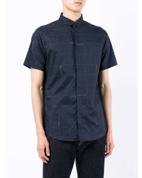 Armani Exchange Check Print Fitted Shirt