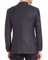 Brioni Wool Silk Check Sportcoat
