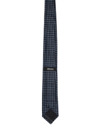 Zegna Blue Jacquard Tie
