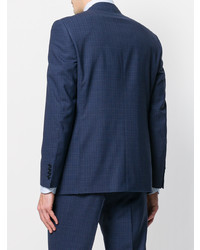 Canali Checkered Print Two Piece Suit