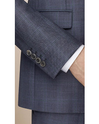 Burberry Slim Fit Subtle Check Wool Suit