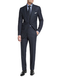 Tom Ford Windsor Base Windowpane Two Piece Suit Navy