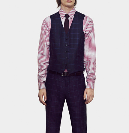 Gucci Check Shirt in Blue for Men