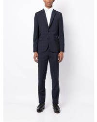 Paul Smith Checked Single Breasted Wool Blazer