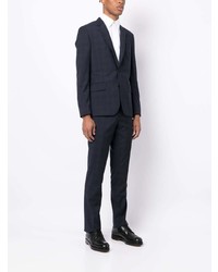 Paul Smith Checked Single Breasted Wool Blazer