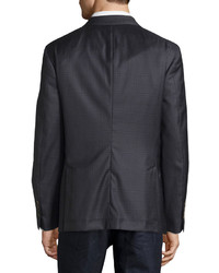Brunello Cucinelli Checked Wool Jacket Grey