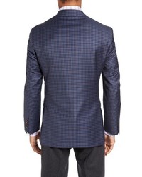 David Donahue Connor Classic Fit Check Wool Sport Coat