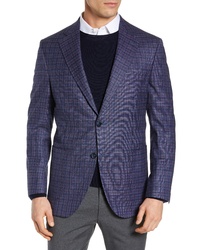 Peter Millar Hyperlight Classic Fit Check Wool Blend Sport Coat