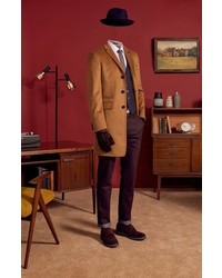 Ted Baker London Tightlines Trim Fit Windowpane Wool Cotton Sport Coat