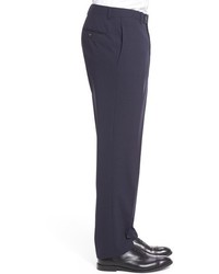 Ted Baker London Flat Front Check Wool Trousers