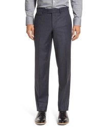 Ted Baker London Columbus Flat Front Check Wool Trousers