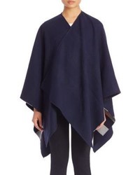 Burberry Reversible Check Wool Poncho