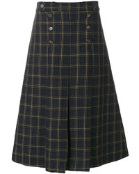 Mulberry Checked A Line Skirt