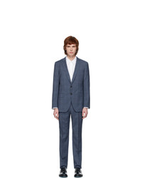 BOSS Blue Check Stretch Tailoring Suit