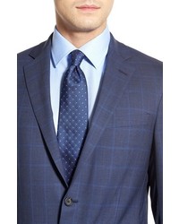 Hart Schaffner Marx Classic Fit Windowpane Wool Suit