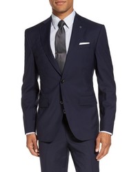 Ted Baker London Roger Trim Fit Check Wool Suit