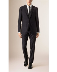 Burberry Modern Fit Check Wool Half Canvas Suit