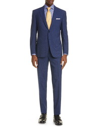 Canali Siena Soft Classic Fit Check Wool Suit