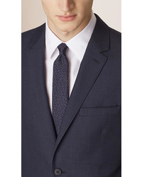 Burberry Slim Fit Check Wool Part Canvas Suit
