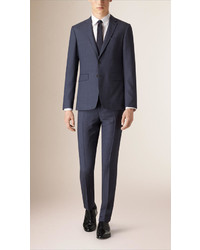 Burberry Slim Fit Travel Tailoring Check Wool Suit