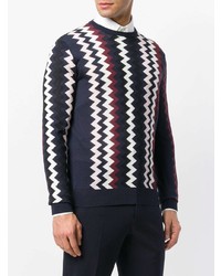 Prada Zig Zag Print Sweater