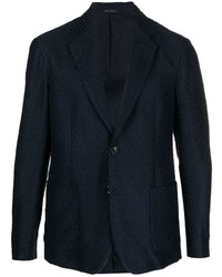Giorgio Armani Chevron Jacquard Velvet Jacket