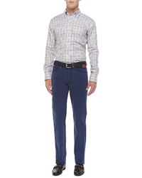Peter Millar 5 Pocket Stretch Cotton Trousers Navy