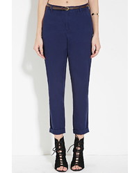 Forever 21 Belted Chino Trousers