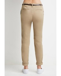 Forever 21 Belted Classic Chinos