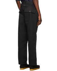 Mhl By Margaret Howell Black Utility Trousers