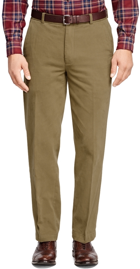 Brooks Brothers Clark Fit Brushed Twill Chinos Brooks Brothers