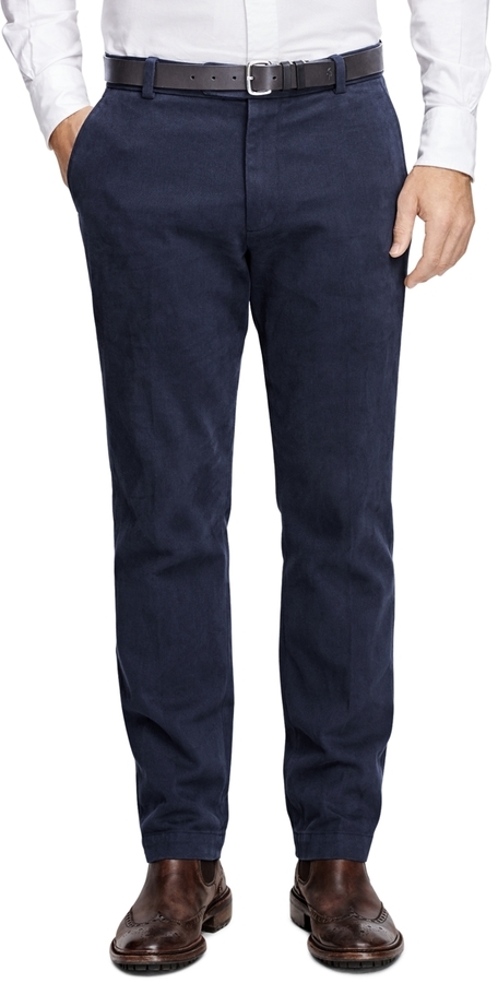 Brooks Brothers Clark Fit Brushed Twill Chinos, $108 | Brooks Brothers ...