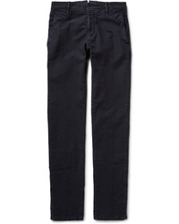 Incotex Brushed Cotton Blend Twill Trousers