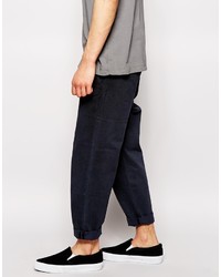 Cheap Monday Chinos Worker Straight Fit Washed Navy
