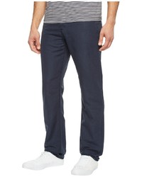 AG Adriano Goldschmied Graduate Tailored Leg Linen Pants In Sulfur Night Sea Casual Pants