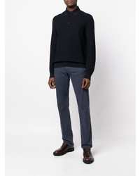 Canali High Rise Fitted Chinos