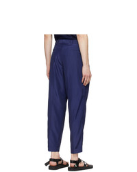 Blue Blue Japan Indigo Wavy Rayon Trousers