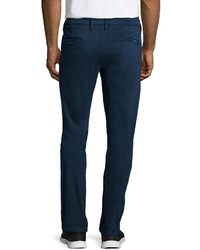7 For All Mankind Luxe Performance Standard Sateen Chino Pants Navy
