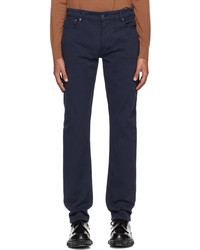 Sunspel Navy 5 Pocket Trousers