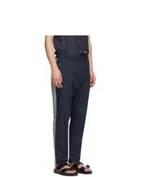 Stella McCartney Navy And Beige Contrast Piet Trousers