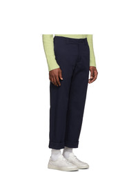 Acne Studios Navy Astym New Trousers