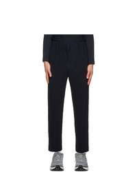 Homme Plissé Issey Miyake Navy Basics Trousers