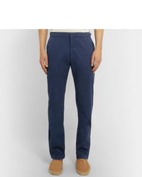 Orlebar Brown Navy Campbell Cotton Blend Twill Trousers