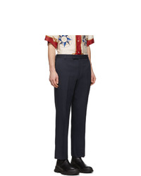 Gucci Navy Cord Cover Trousers