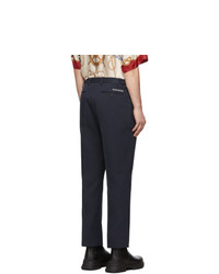 Gucci Navy Cord Cover Trousers