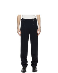 Dion Lee Navy Corset Trousers