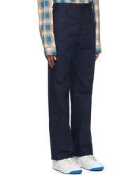 Gucci Navy Cotton Re Edition Trousers