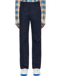 Gucci Navy Cotton Re Edition Trousers
