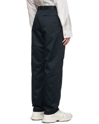 Oamc Navy Cotton Trousers