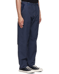 Evisu Navy Cotton Trousers